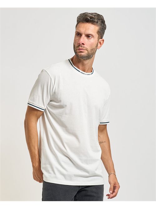 Men's Armani Exchange T-shirt with contrast profile ARMANI EXCHANGE | XM001467-AF10356U0009
